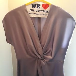 Ann Taylor Sleeveless Twist Blouse Lilac